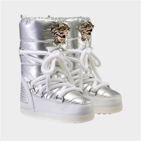 versace moon boots women's|Versace boots the house down.